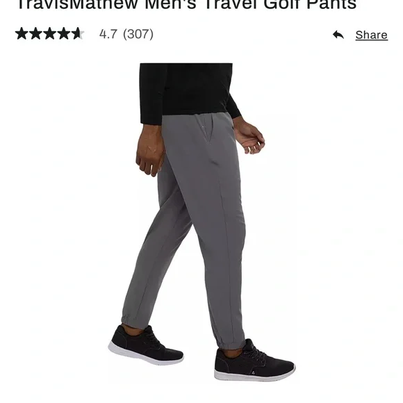Travis Mathew Gray Joggers - Picture 2 of 7